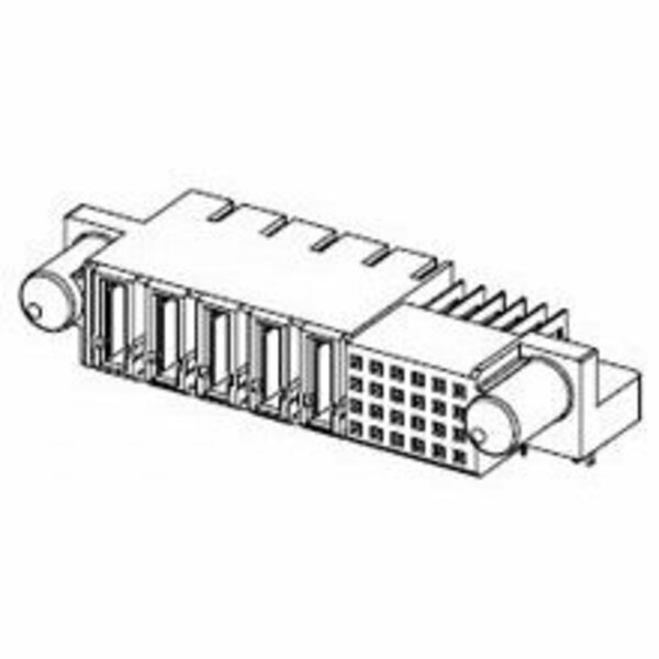 Molex Board Connector, 30 Contact(S), Male, Right Angle, Solder Terminal, Black Insulator, Receptacle 876682004